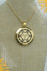 Gold Metatron's Cube Pendant