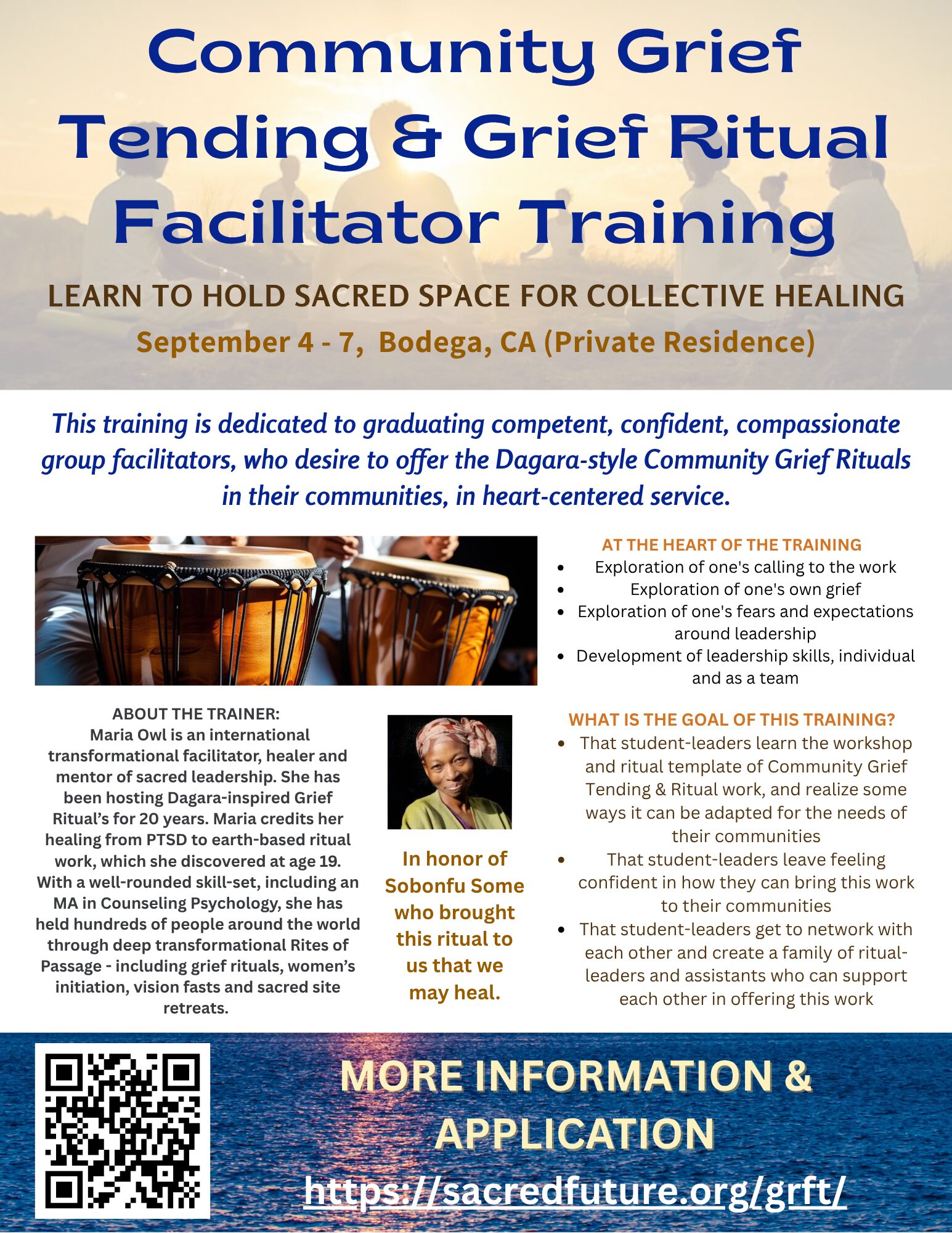 Community Grief Tending & Flyer for GRFT